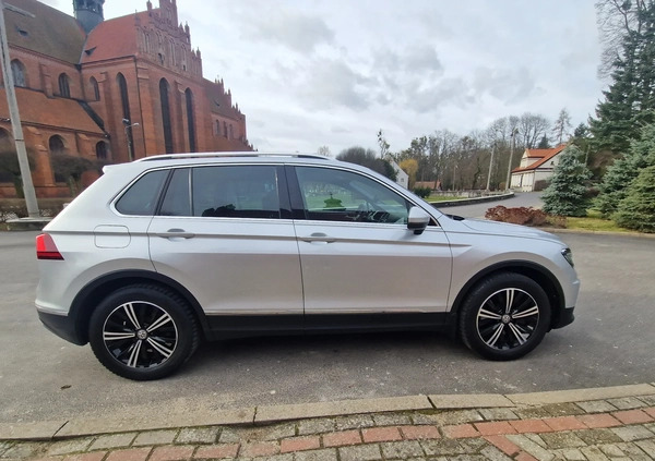 Volkswagen Tiguan cena 95500 przebieg: 177000, rok produkcji 2018 z Tczew małe 436